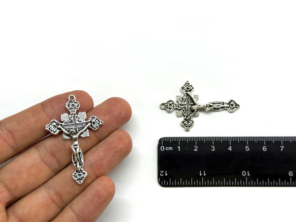 Cruz Estilo Tibetano, Alloy, Charm y Pendant