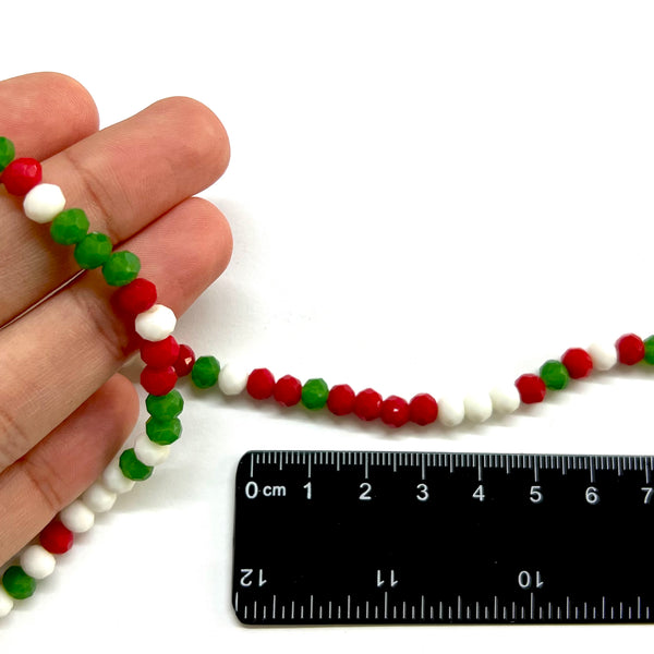 Cristal Rondelle Facetado, 6mm, Beads