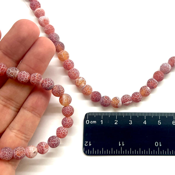 Agata, Frosted, Piedra, 8mm, Beads