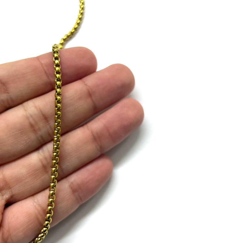 Cadena Box, Stainless Steel, 3x3mm