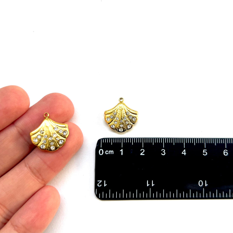 Concha, Stainless Steel, Charm/Pendant