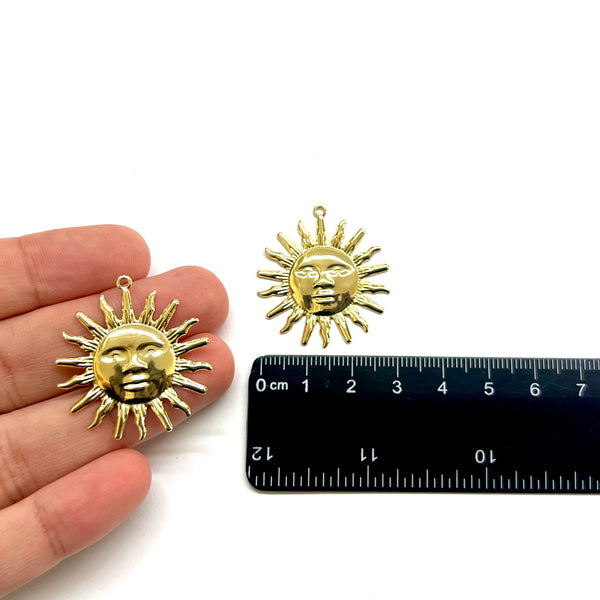 Sol, Enchapado 18k, Charm/Pendant