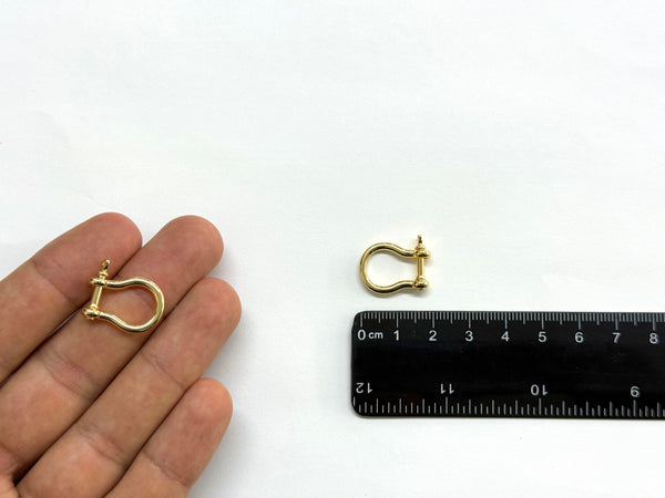 Cierre de Rosca, Brass, Enchapado 18k