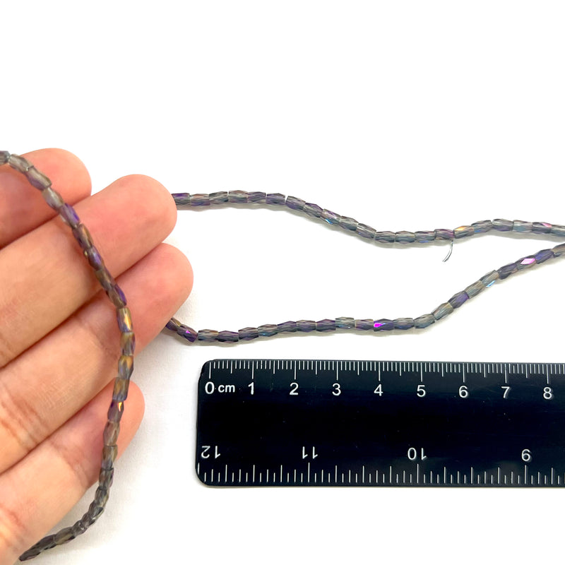 Cristal, AB, Columna, Facetado, Beads