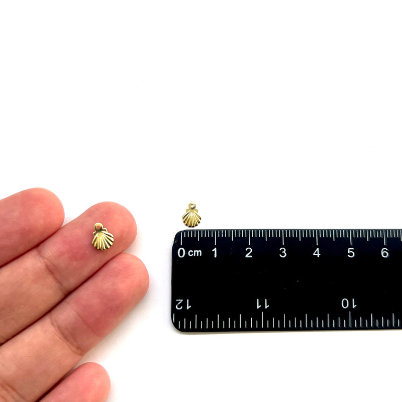 Concha, Enchapado 18k, Charm/Pendant