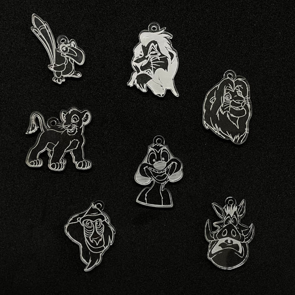 Personajes Animados, Acrílico, Charm y Pendant