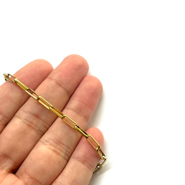 Cadena Paperclip, Stainless Steel