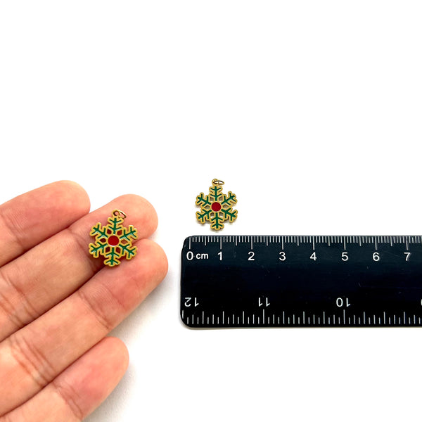 Copo de Nieve, Snowflake, Navidad, Stainless Steel, Charm/Pendant