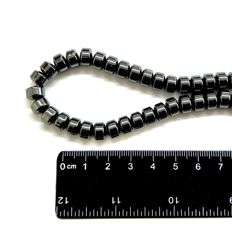 Columna, Hematite, 8x6mm, Separador, Beads