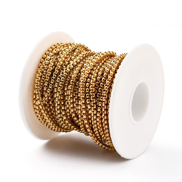 Cadena Box, Stainless Steel, 3x3mm