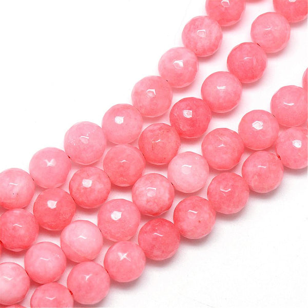 White Jade, Piedra Facetada, 8mm, Beads