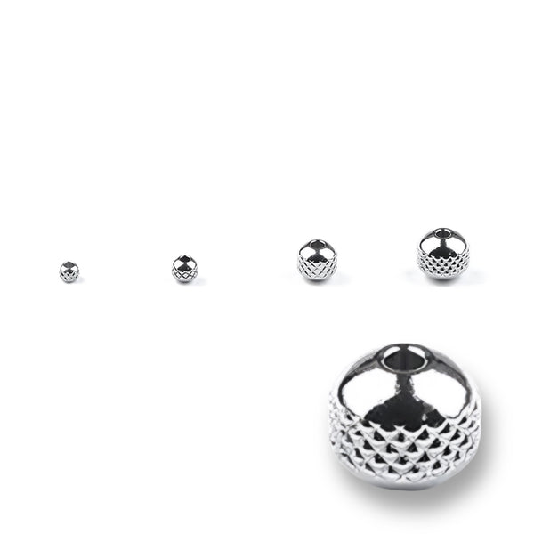 Separadores, Stainless Steel, 3mm/4mm/6mm/8mm, Beads
