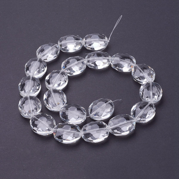 Cristal Ovalado Facetado, Beads