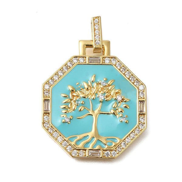Árbol, Enchapado 18k, Charm/Pendant