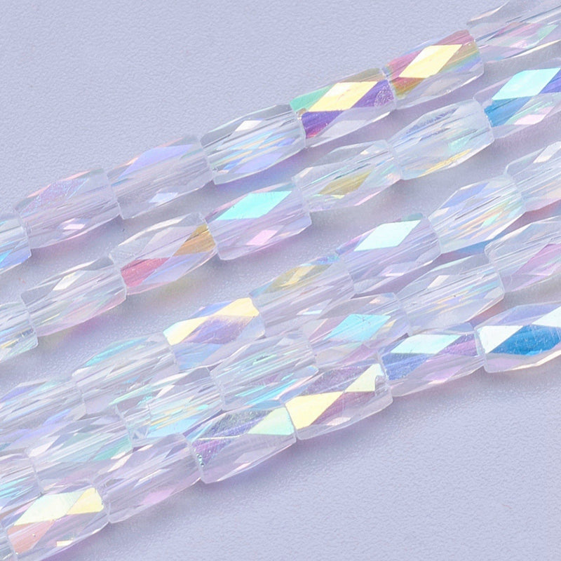 Cristal, AB, Columna, Facetado, Beads