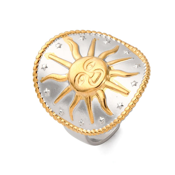 Sol, Sortija Ajustable, Stainless Steel