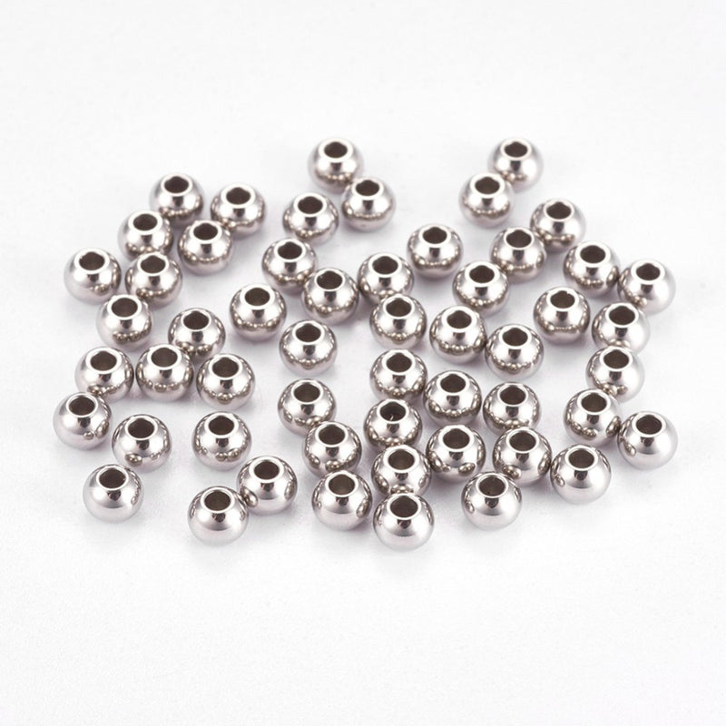 Separador, Stainless Steel, 3mm, Beads