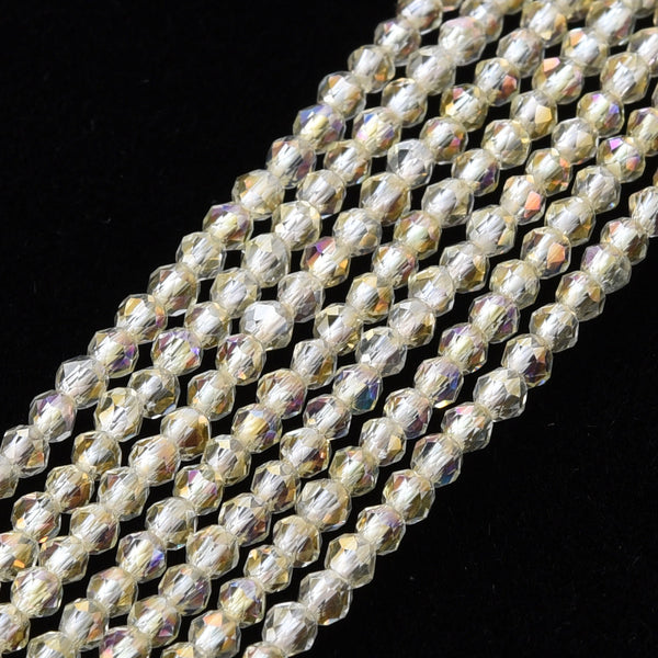 Cristal Redondo Facetado, 2mm, beads
