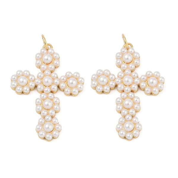 Cruz, Enchapado 18k, Charm/Pendant