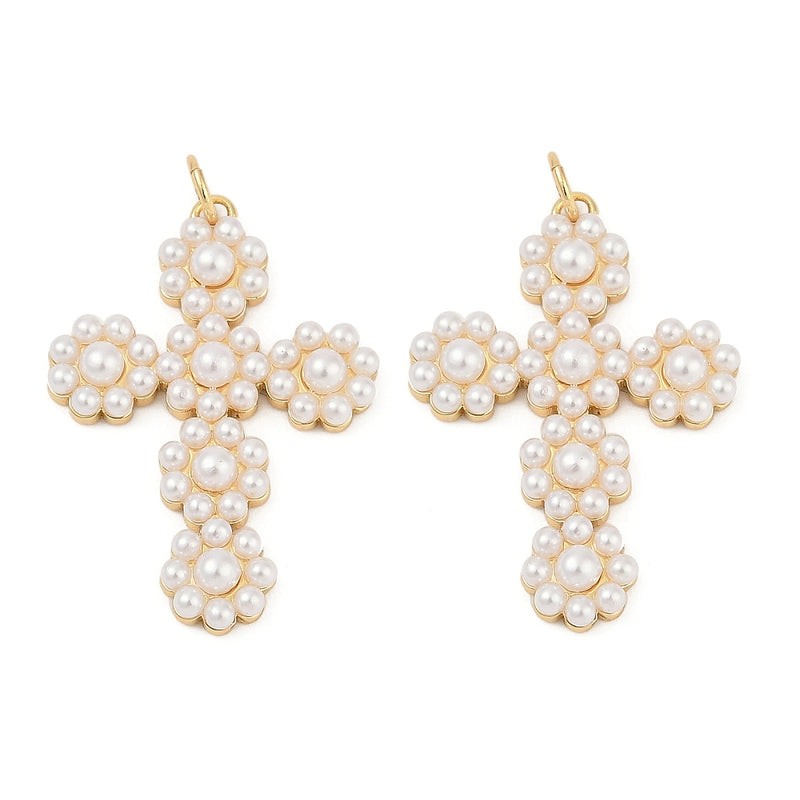 Cruz, Enchapado 18k, Charm/Pendant