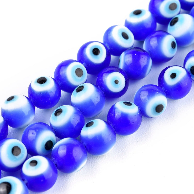 Evil Eye, Beads, Ojo, 6mm