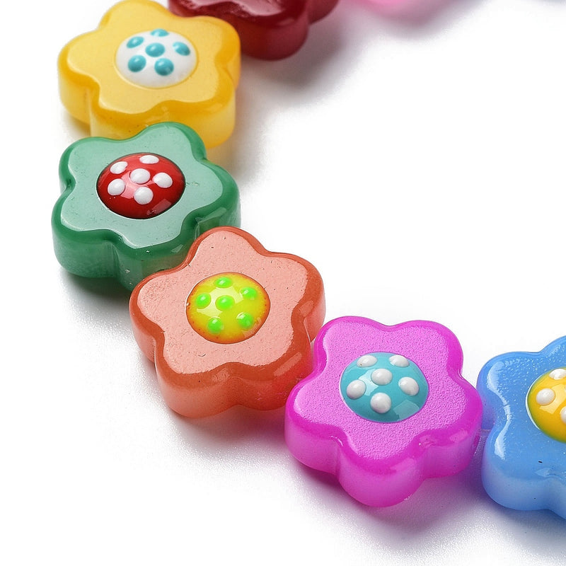 Flor, Cristal, 15mm, Beads