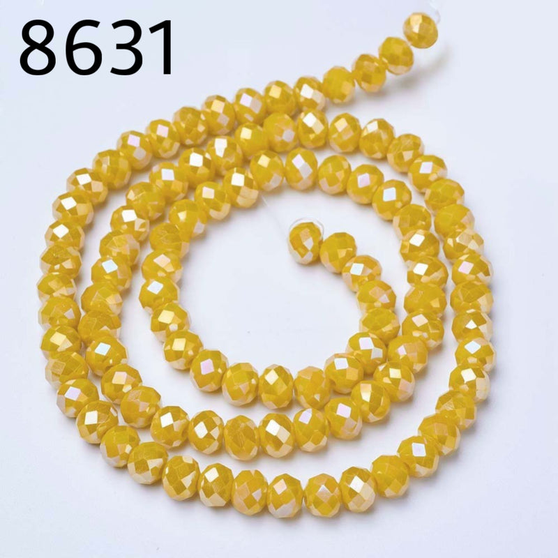 Crystal Rondelle Faceted 6mm*