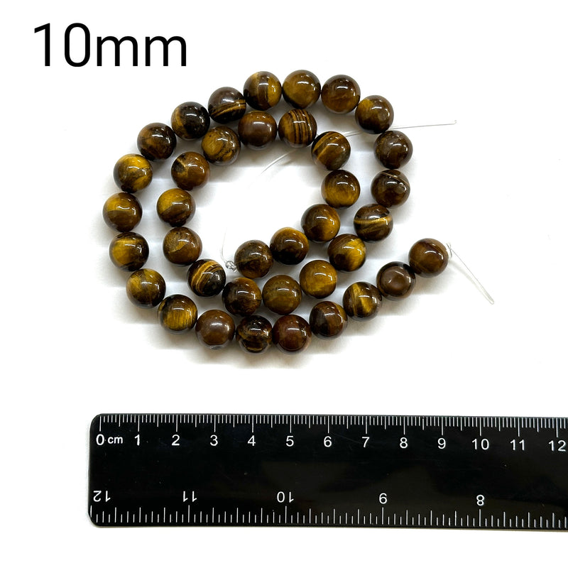 Ojo de Tigre, Piedra, 6mm/8mm/10mm, Beads