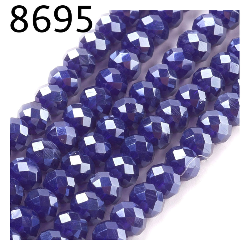 Crystal Rondelle Faceted 6mm*