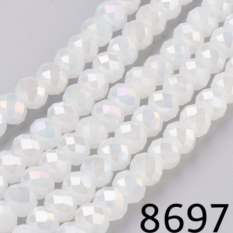 Crystal Rondelle Faceted 6mm*