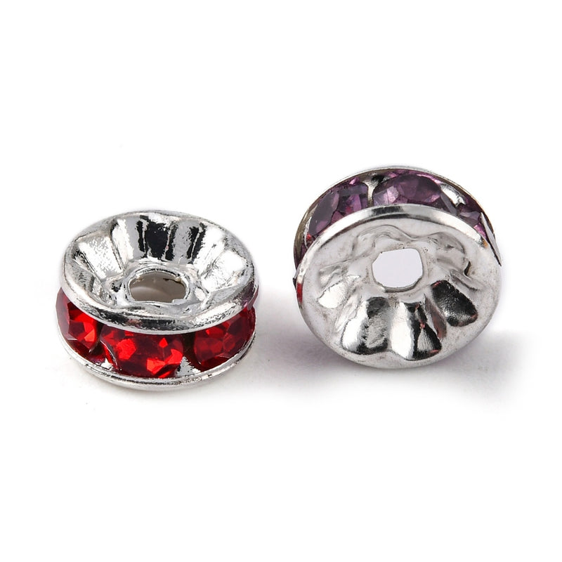 Separador con Rhinestone, 8mm