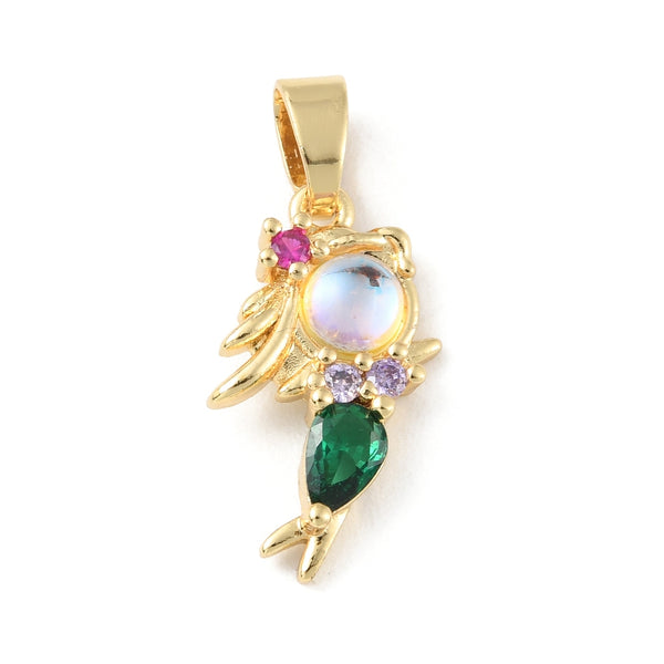 Sirena, Sirenita, Princesas, Personajes Animados, Enchapado 18k, Charm/Pendant