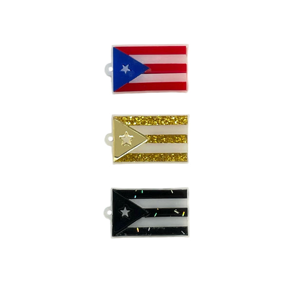 Bandera de Puerto Rico, Acrílico, Charm