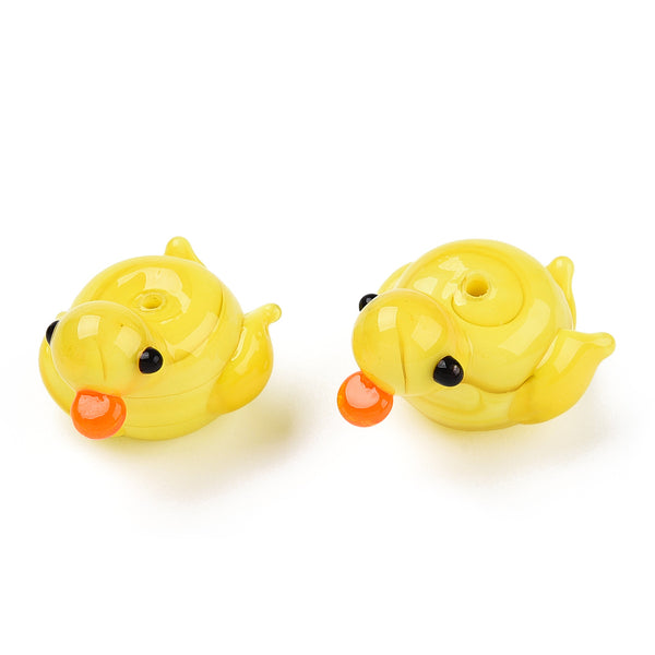 Pato, Cristal, Lampwork, Beads