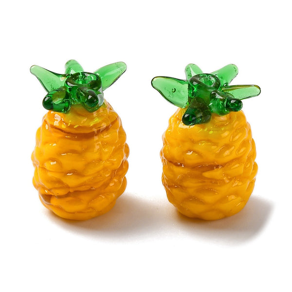 Piña, Cristal, Lampwork, Beads