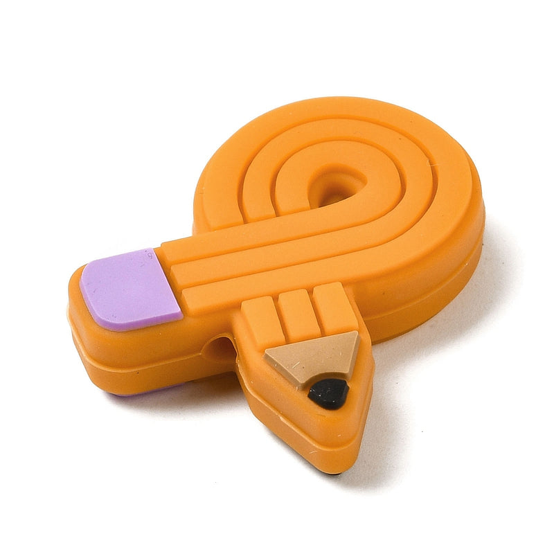 Lápiz, Maestra, Silicona, Beads