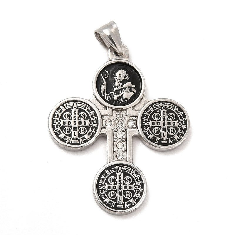 Cruz, San Benito, Stainless Steel, Pendant