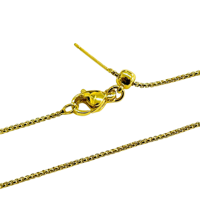 Cadena Ajustable Montada, Enchapado, 19.75”