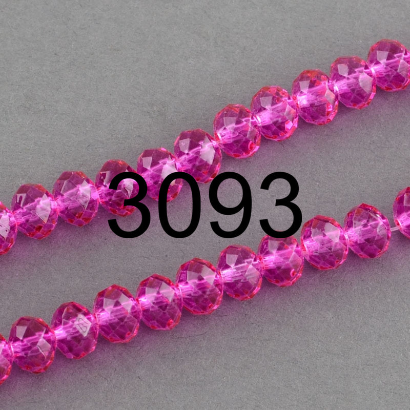 Crystal Rondelle Faceted 6mm*