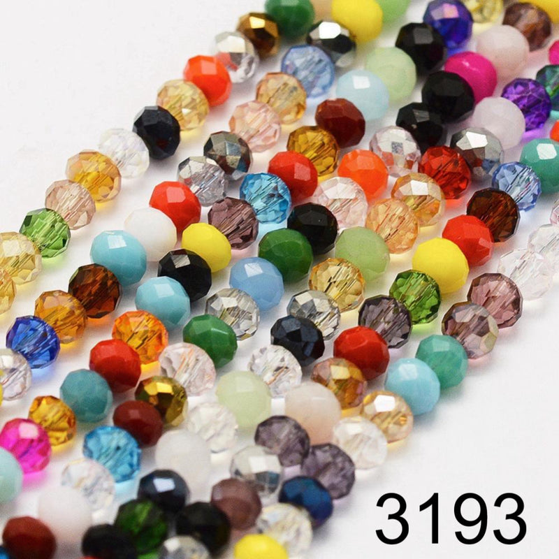 Crystal Rondelle Faceted 4mm*