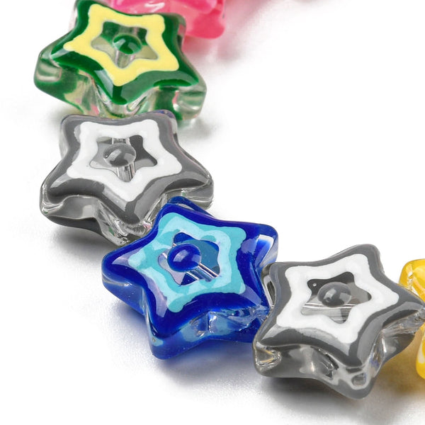 Estrella, Cristal, Lampwork, Beads