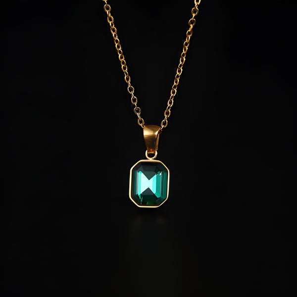 Cadena, Rectángulo, Cristal, Stainless Steel