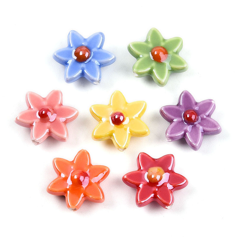 Flor, Porcelana, Beads