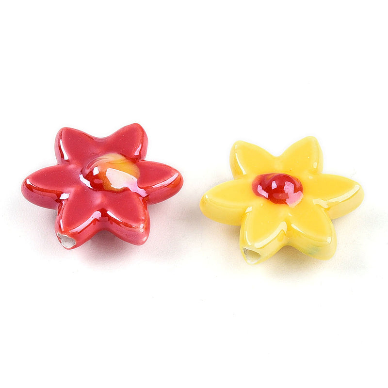 Flor, Porcelana, Beads