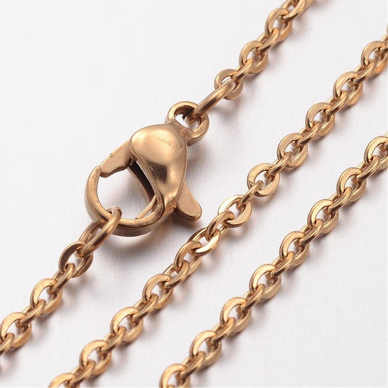 Cadena Montada, Stainless Steel, 15.7” Pulgadas