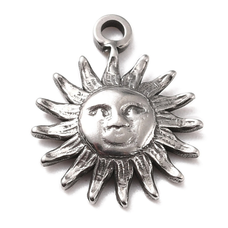 Sol, Stainless Steel, Charm y Pendant