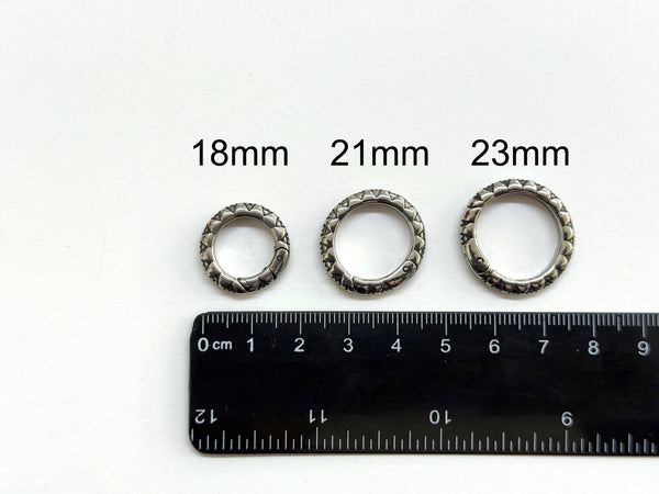 Aro Estilo Tibetano, Círculo, Stainless Steel, Cierre