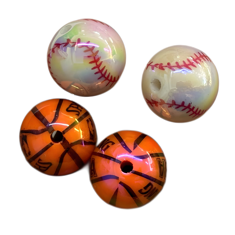 Deportes, Baloncesto,Pelota, Baseball, Acrílico, Beads