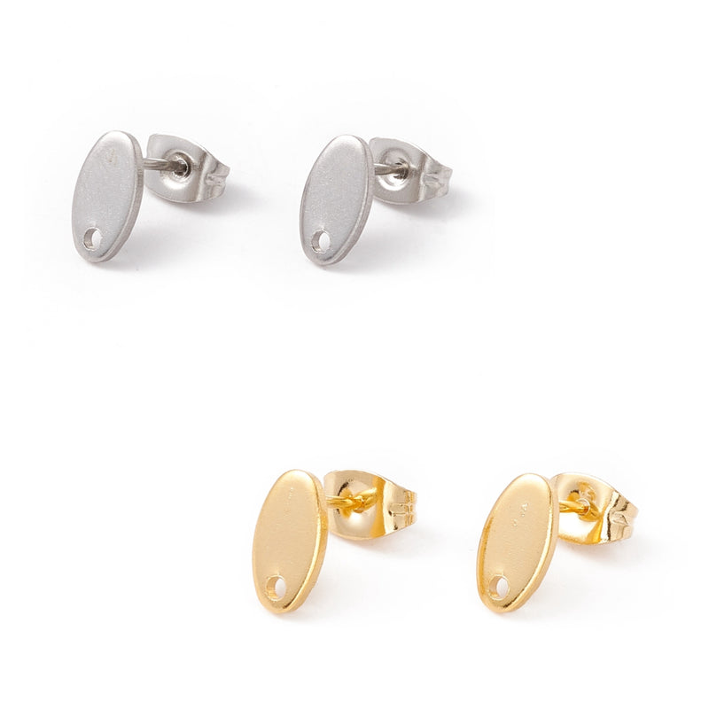 Pantalla con Agujero, Ovalada, Stainless Steel, Enchapado 24k