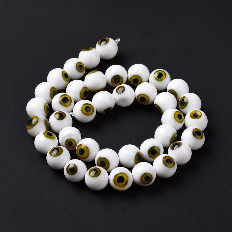 Ojo, Evil Eye, Cristal, 10mm, Beads